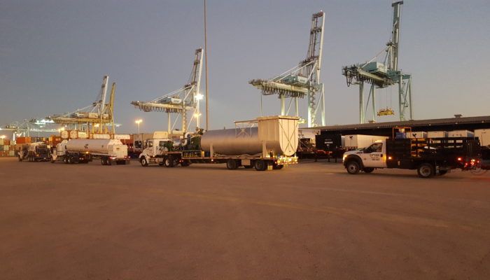 Liquefied Natural Gas (LNG) Cargo Ship Degassing